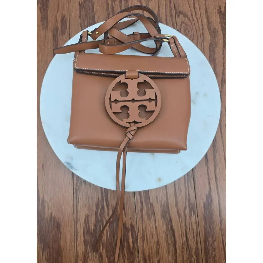 Tory Burch Minimalist Classic Miller Logo Leather Crossbody
